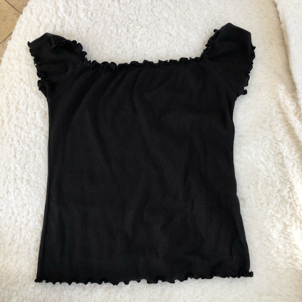 Hollister Black Short Sleeve Top